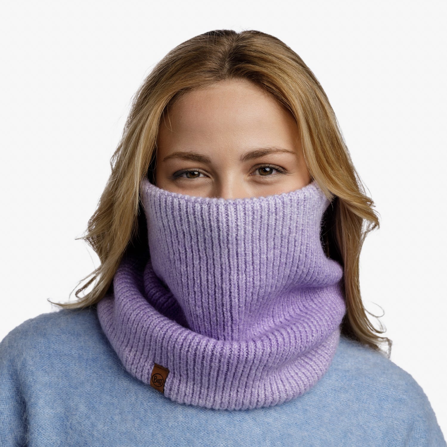 Lavender neck warmer top
