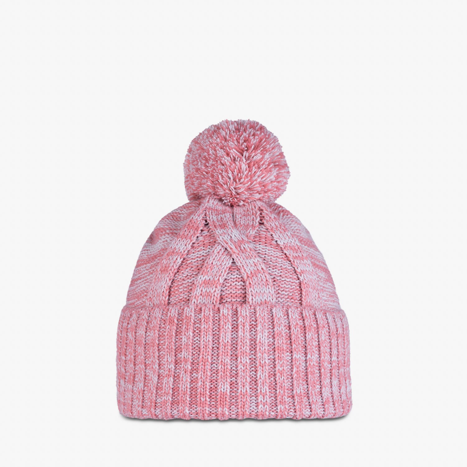 Pale pink bobble sales hat