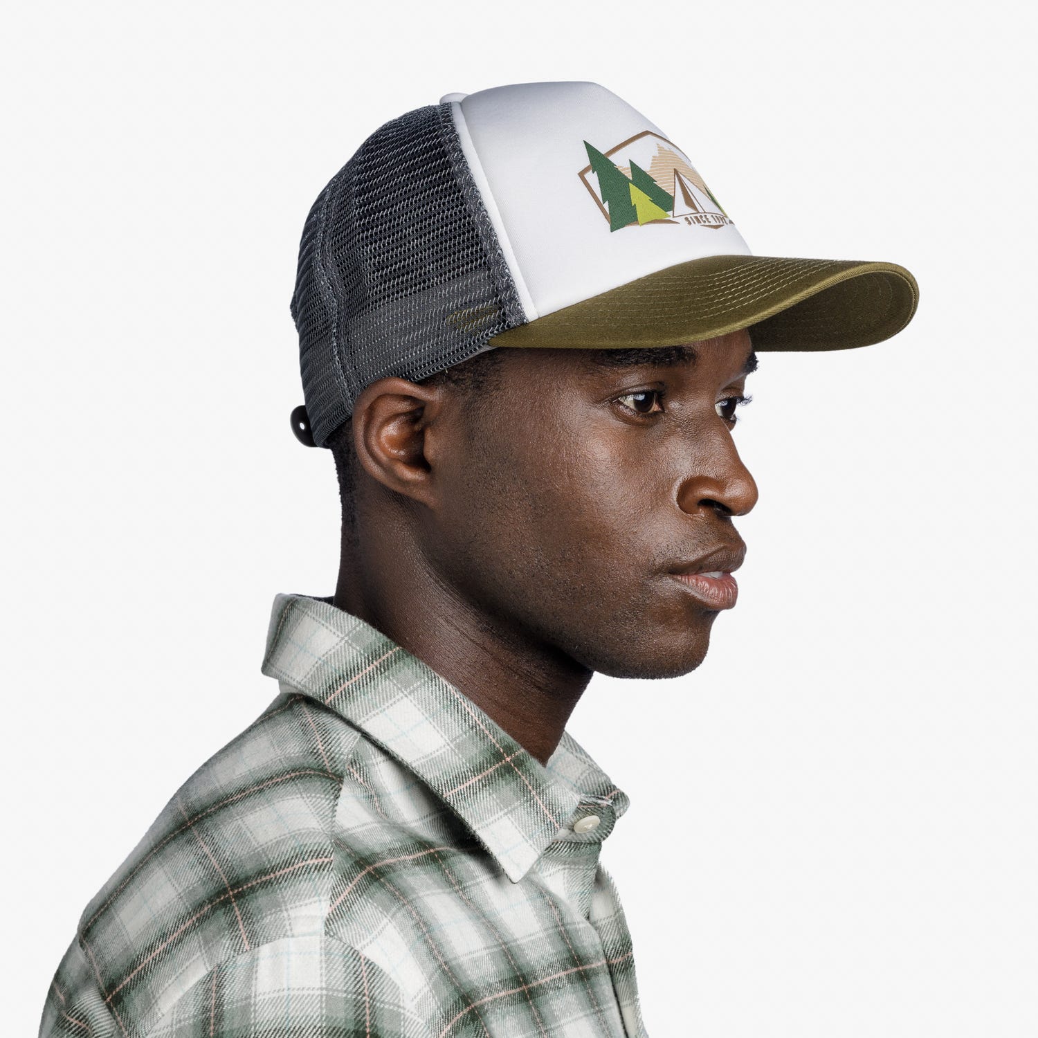 Mens white trucker cap store