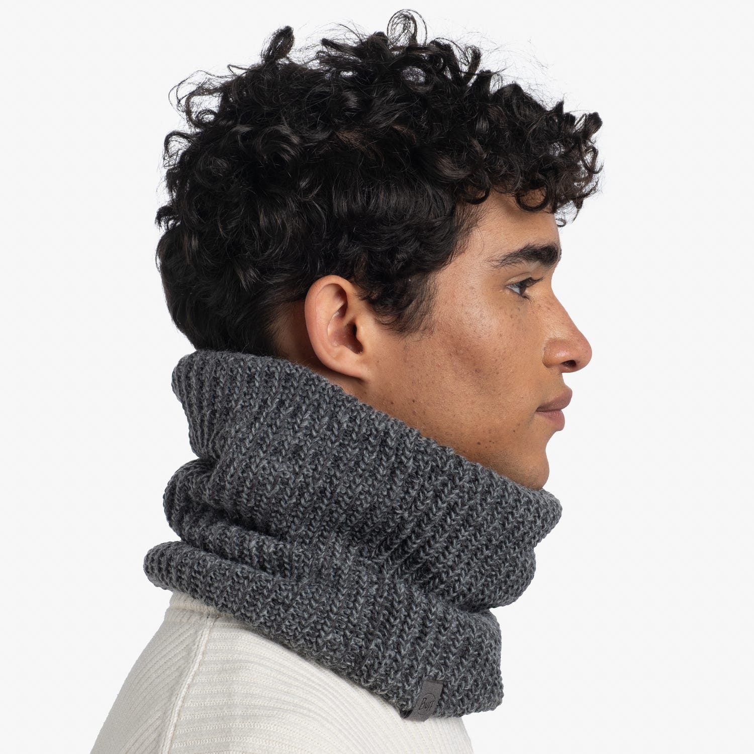 Knitted & Polar Neck Warmer - Grey Heather | BUFF® | BUFF®️ Knitted & Polar Neck Warmer - Grey Heather | BUFF® | BUFF®️