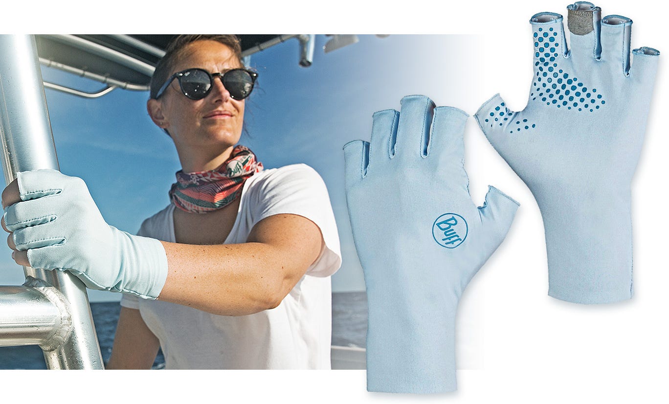 WAALK FISH Sun Protection Waterproof Fishing Gloves UPF50